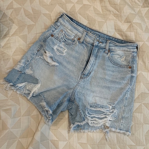 American Eagle Outfitters Pants - American Eagle Light Wash Mom Shorts